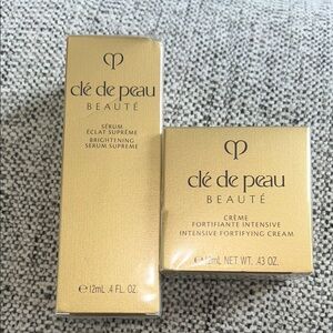 CLE DE PEAU Gold Serum and Cream Set